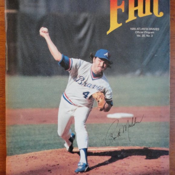 1985 Atlanta Braves Official Program, Volume 20, No. 3 - Picture 1 of 8